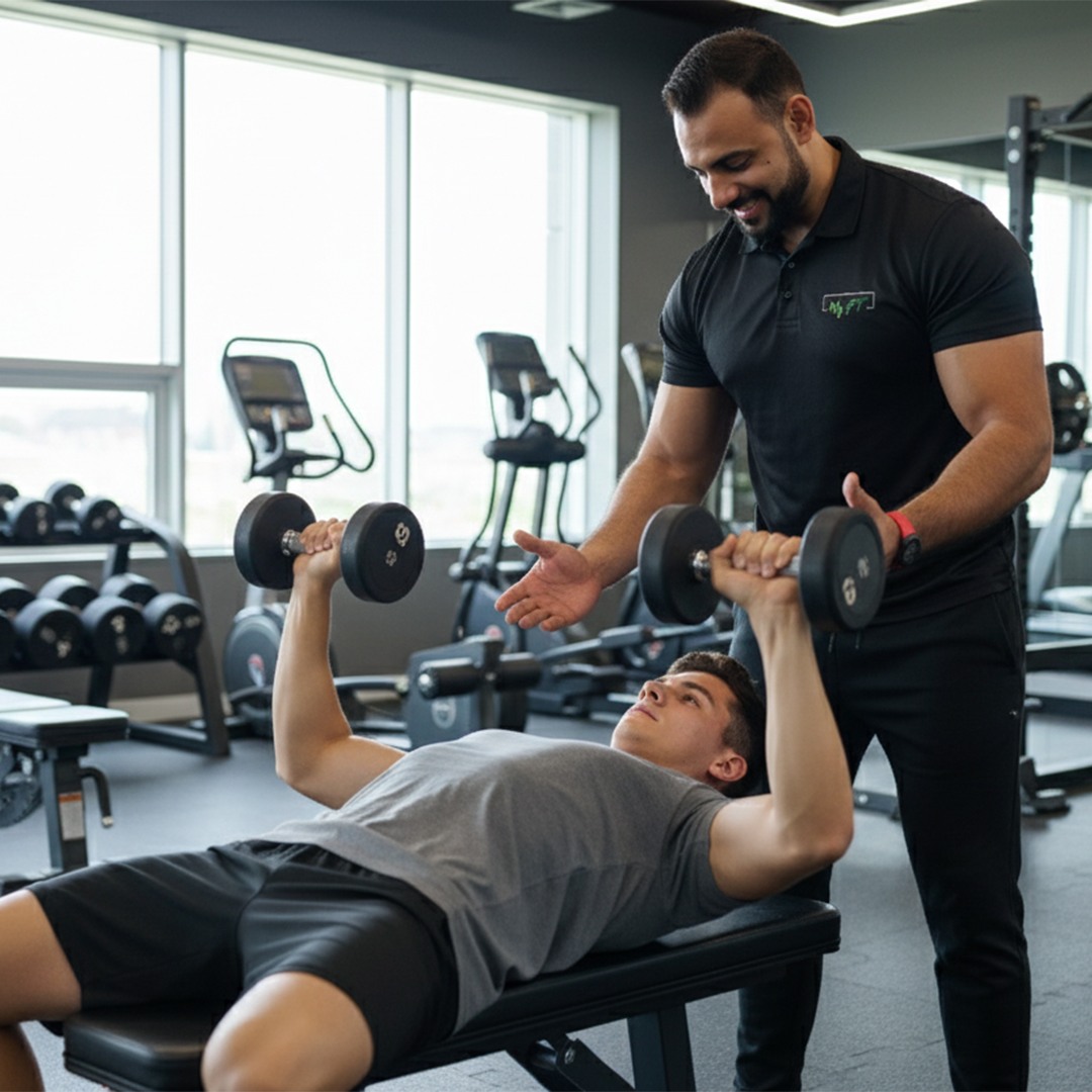 Personal trainer for gym training