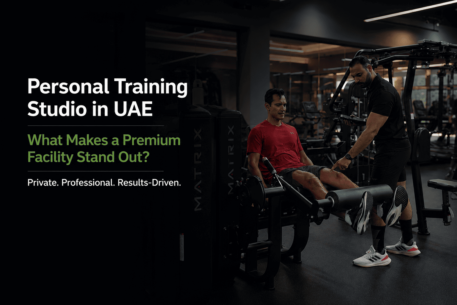Personal training studio