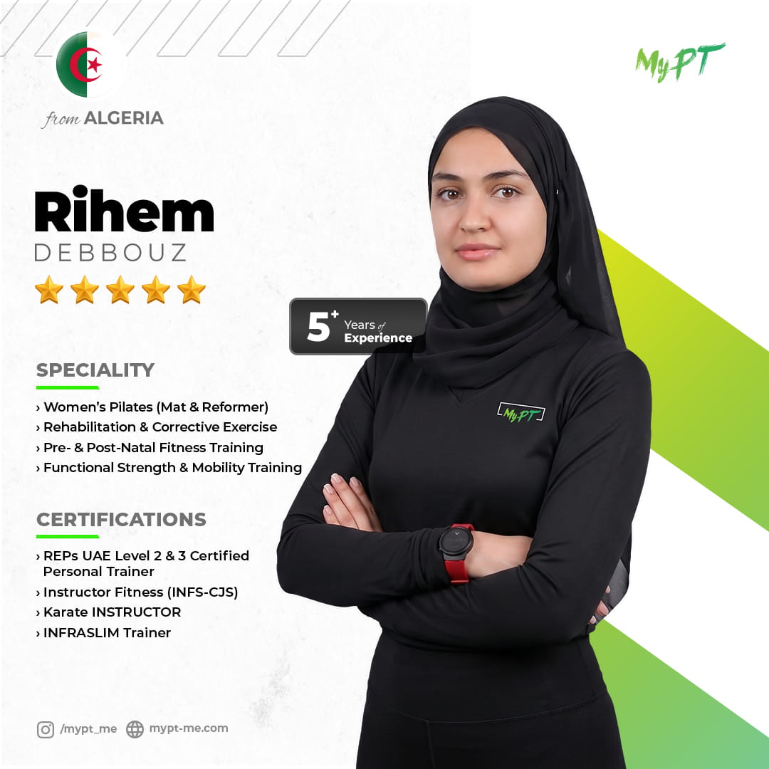 female trainer for Pilates in Dubai